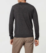 Merino V-neck sweater anthracite