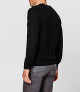 Black merino V-neck sweater