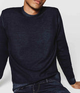 Navy merino wool sweater