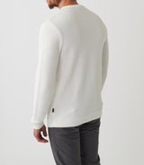 Sanka" ecru round neck sweater