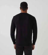 Black round neck sweater SERGENTOUT