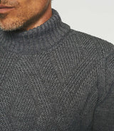 Pull col montant gris BELLINO - IZAC