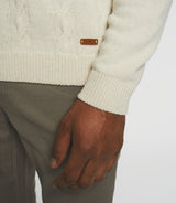 Pull col rond laine-cachemire beige BENITO