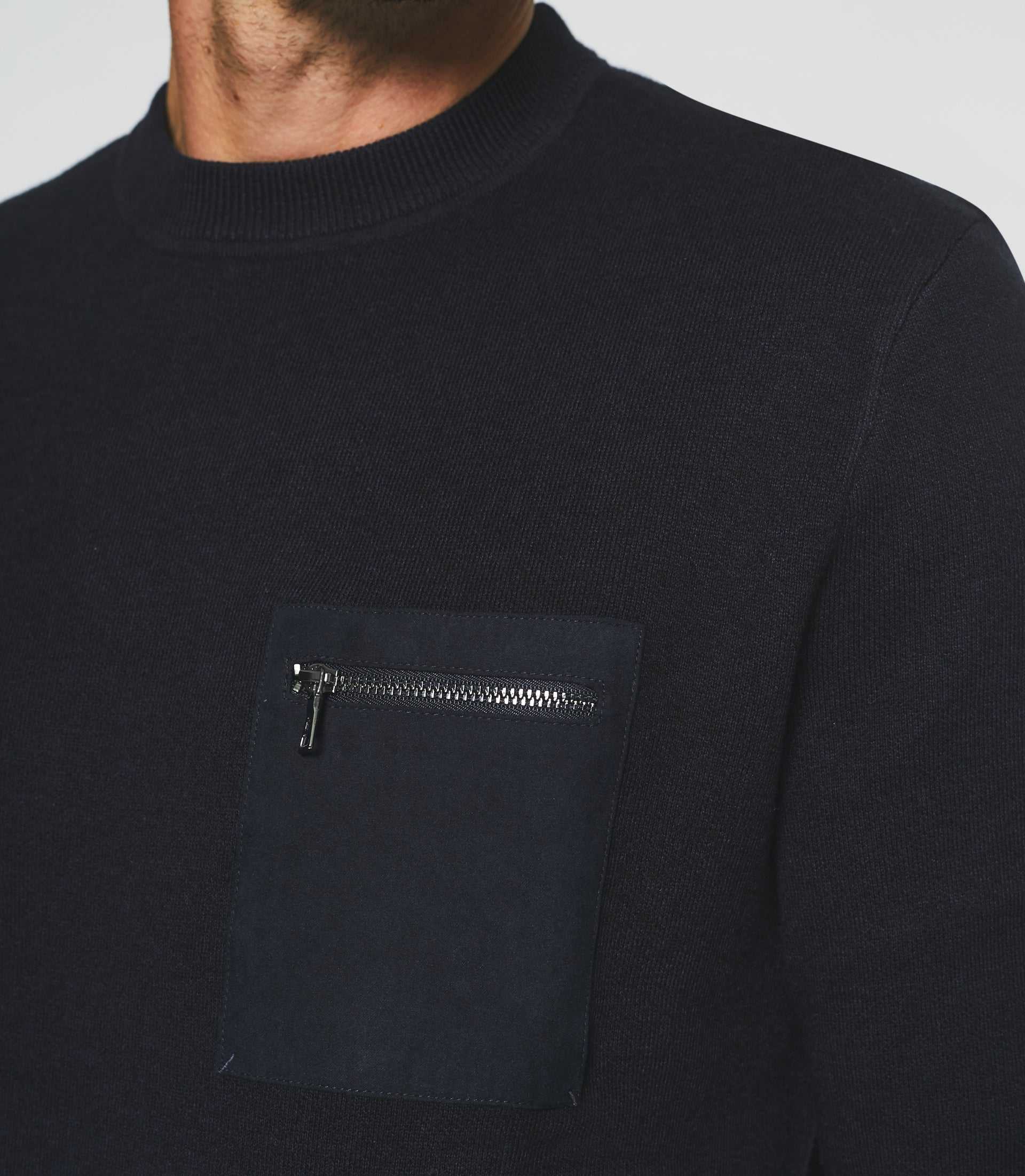 Round neck sweater navy BRAD