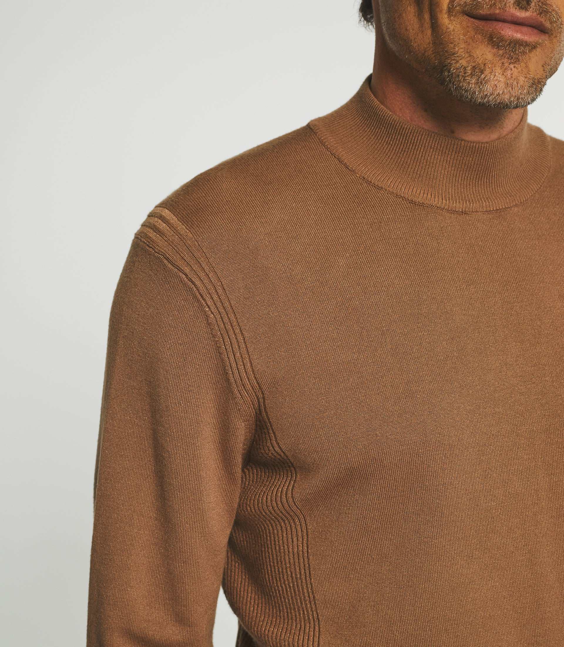 Pull col montant camel BYRON