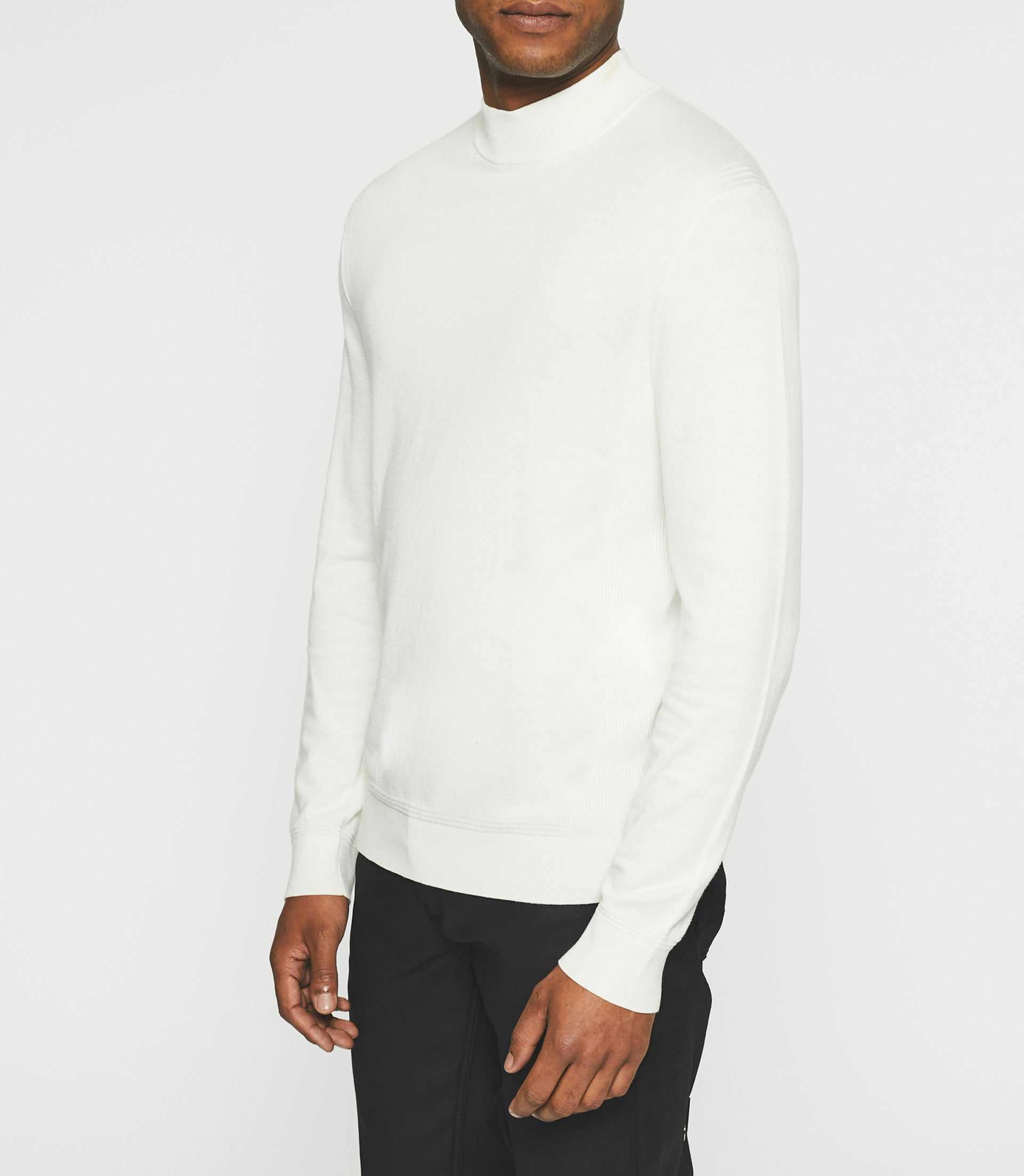 Ecru high neck sweater BYRON