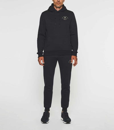 Sweat à capuche uni marine SWBAYA - IZAC