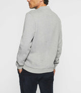 Sweat col rond uni gris chiné SWBENJI - IZAC