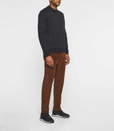 Round neck sweatshirt plain navy SWBENJI