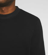 Sweat col rond uni noir SWBENJI - IZAC