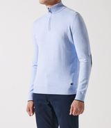 Pull col zippé camionneur bleu ciel - IZAC