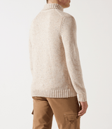 Pull col roulé neps écru - IZAC