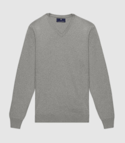 Pull col V gris - IZAC