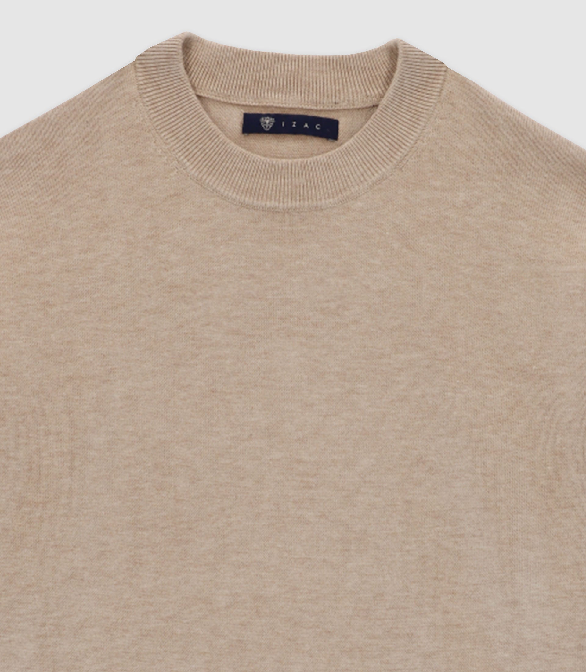 Pull col rond BEIGE