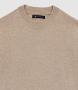 Round-neck BEIGE sweater