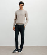 Pull col rond 100% cachemire beige - IZAC