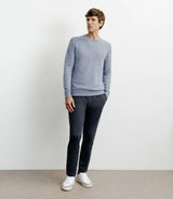 Pull col rond 100% cachemire indigo - IZAC