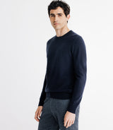 100% marine cashmere round neck sweater