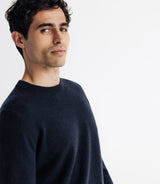 100% marine cashmere round neck sweater