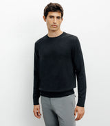 Pull col rond 100% cachemire noir - IZAC