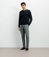 Pull col rond 100% cachemire noir - IZAC