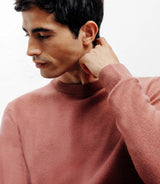 Pull col rond 100% cachemire rose - IZAC
