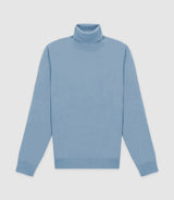 Pull col roulé bleu ciel - IZAC
