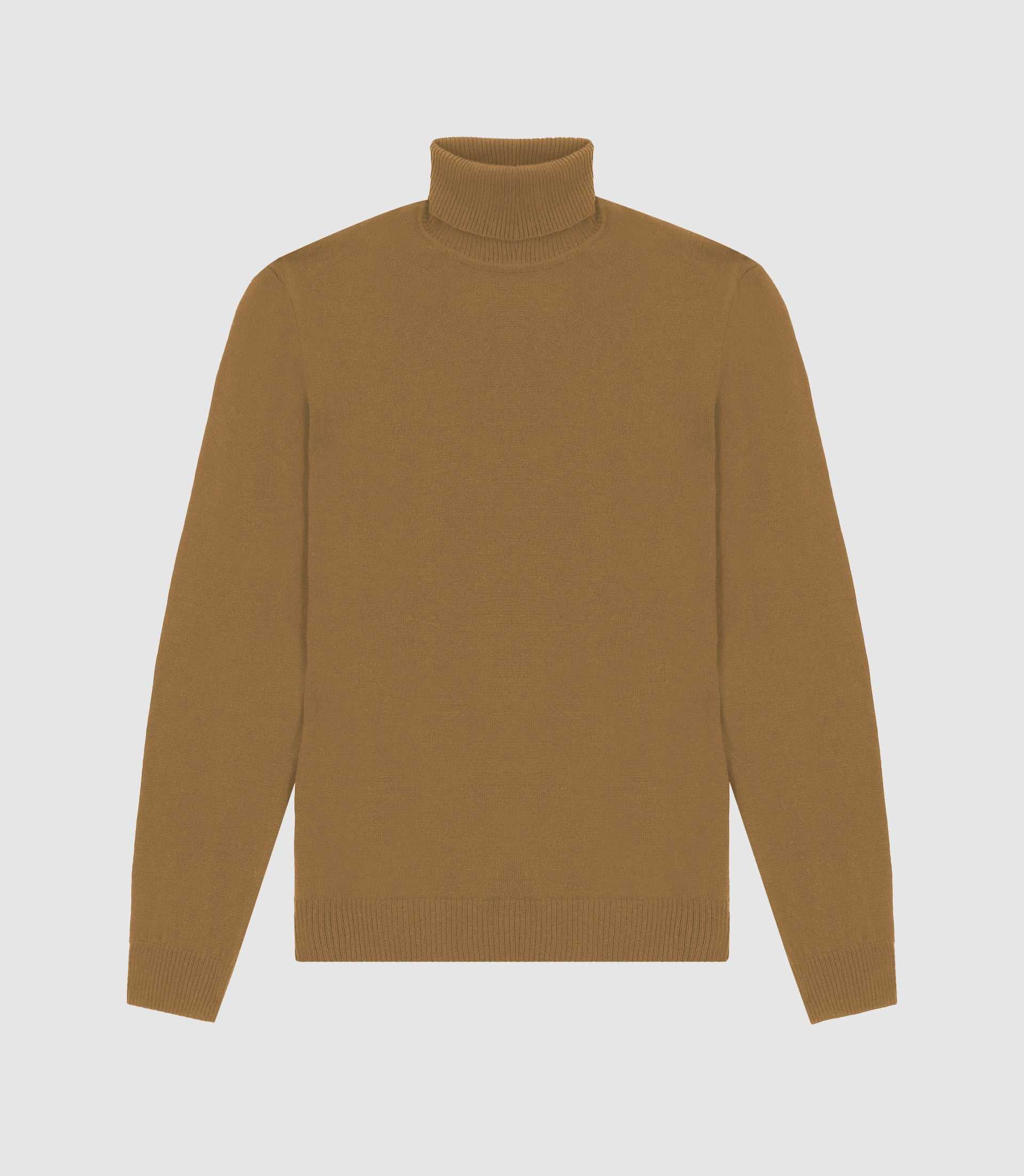 Pull col roulé camel - IZAC