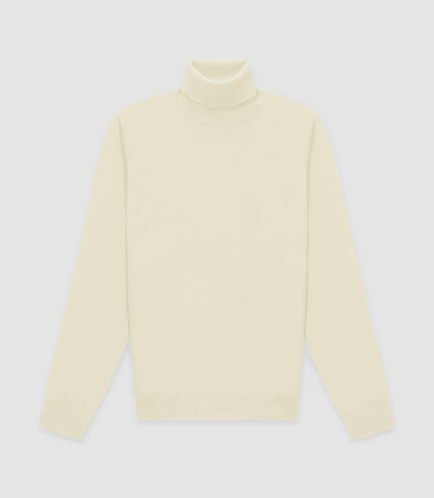 Pull col roulé écru - IZAC