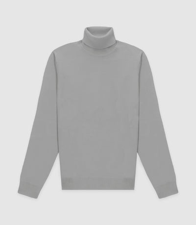 Col roule gris chiné - IZAC