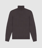 Pull col roule marron BRUNO IZAC