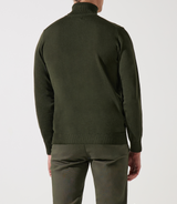 100% merino khaki turtleneck