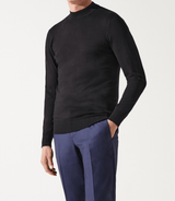 Pull col rond rayé noir - IZAC