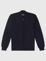 Gilet zippé col montant marine - IZAC