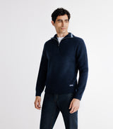 Pull en laine marine - IZAC