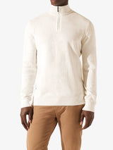 Pull col zip écru - IZAC