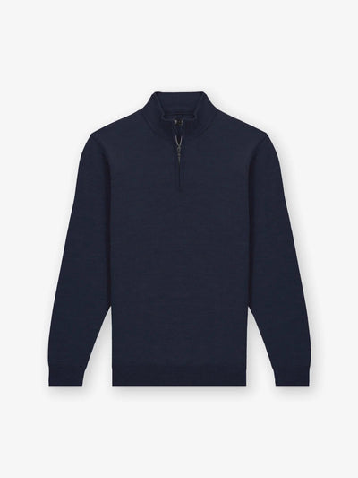 Pull col zip marine - IZAC