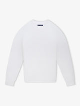 Pull col rond jeux de point écru - IZAC