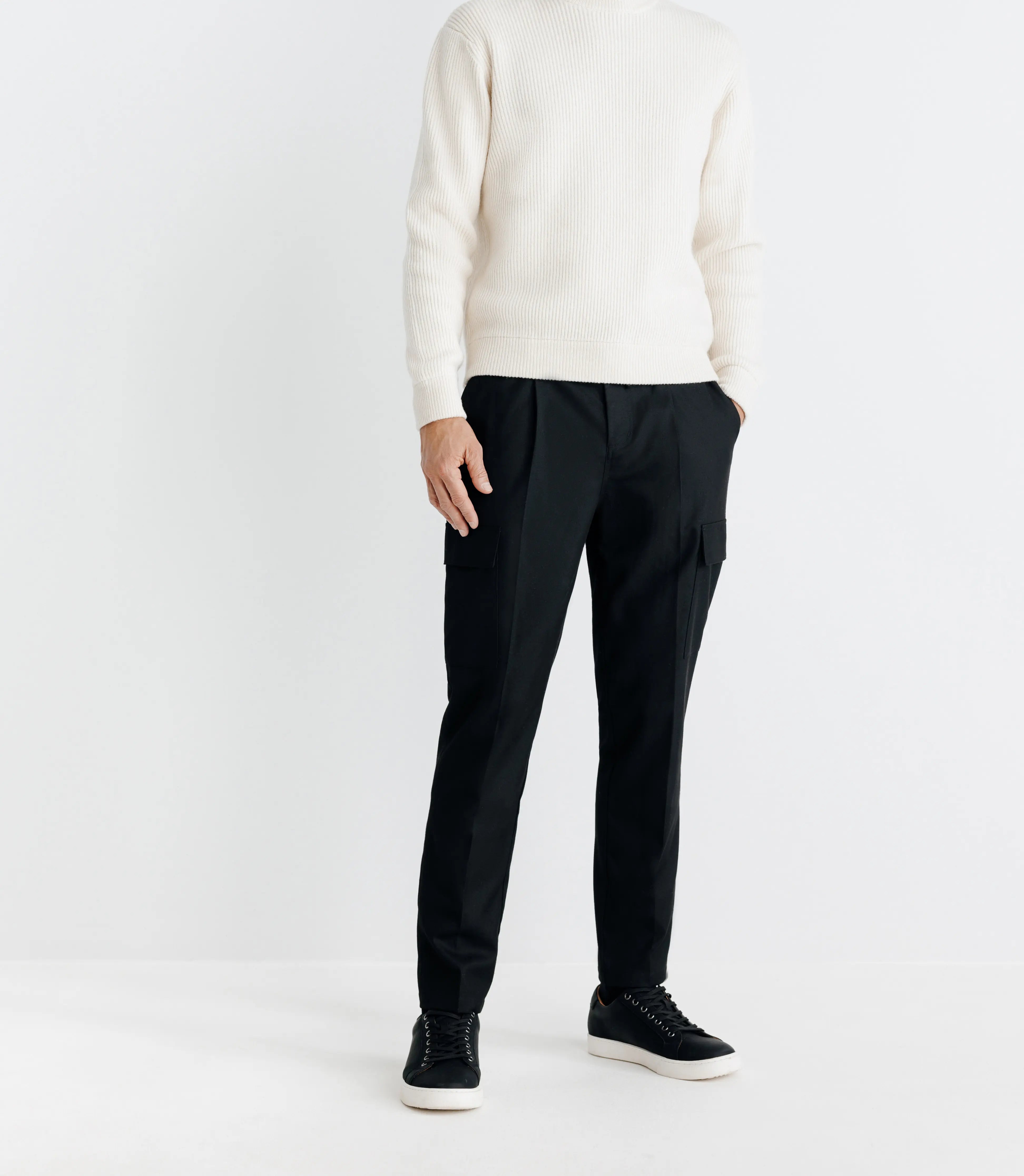 Pull col rond écru - IZAC