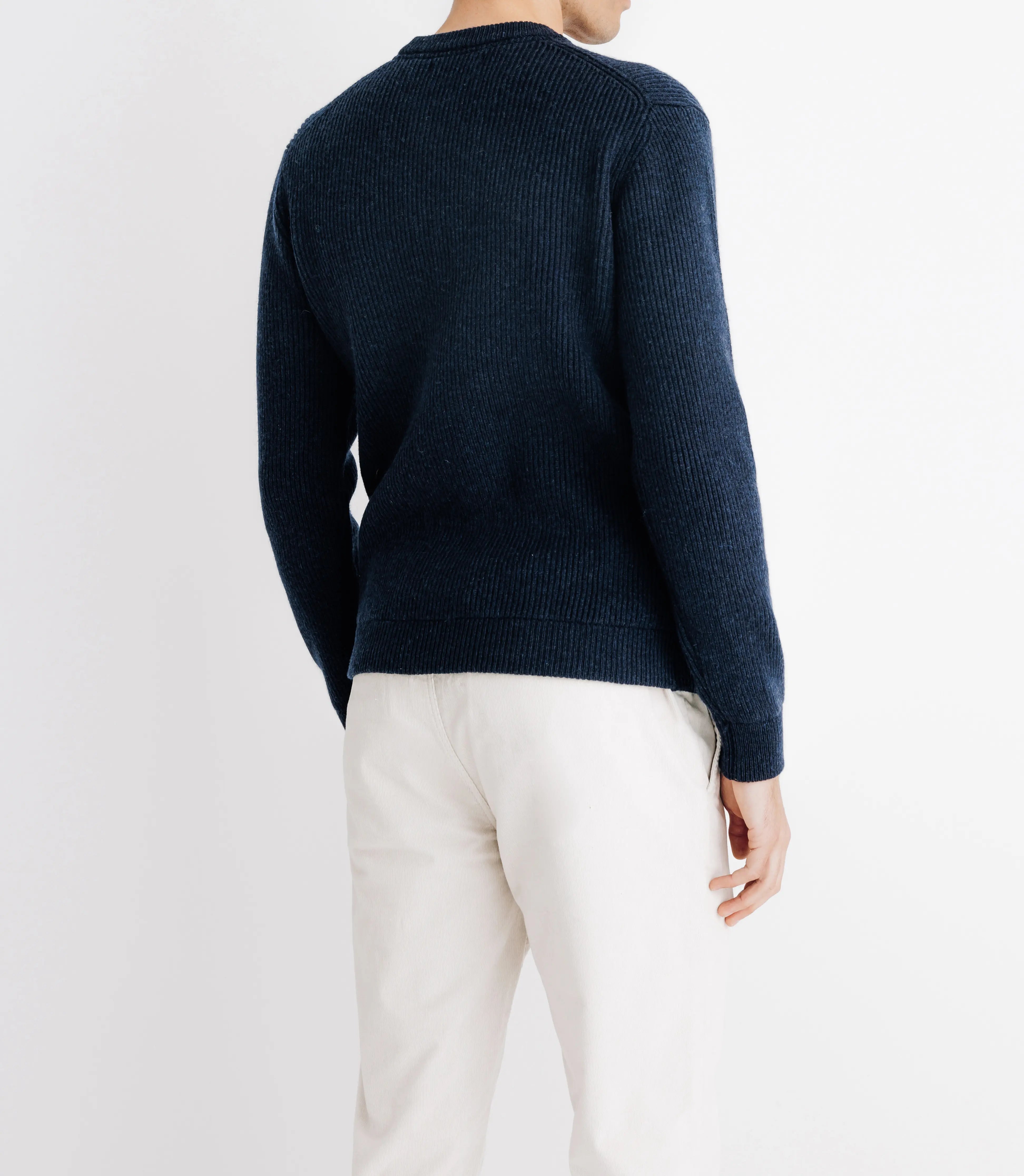 Pull col rond marine - IZAC