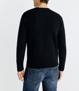 Pull col rond noir - IZAC