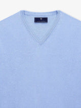 Pull col V bleu ciel - IZAC