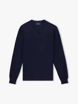 Pull col V marine - IZAC