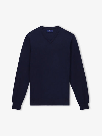 Pull col V marine - IZAC