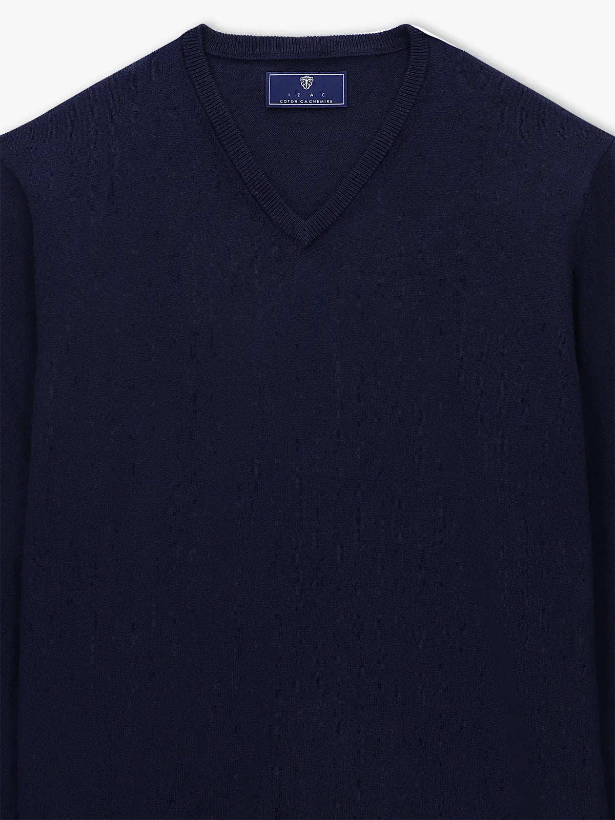 Pull col V marine - IZAC