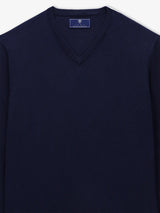 Pull col V marine - IZAC