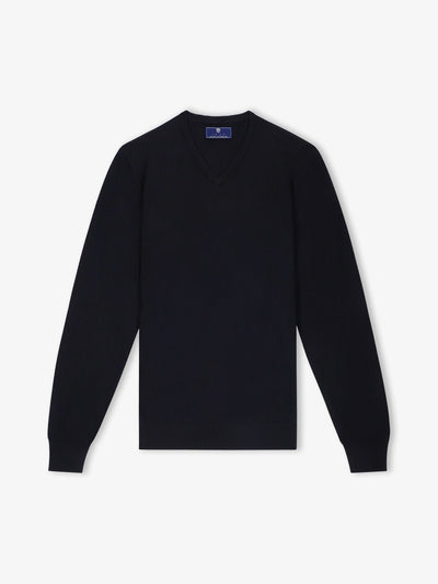Pull col V noir - IZAC