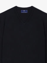 Pull col V noir - IZAC