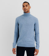 100% chatter indigo turtleneck