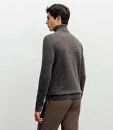 Pull col roulé 100% cachemire marron - IZAC